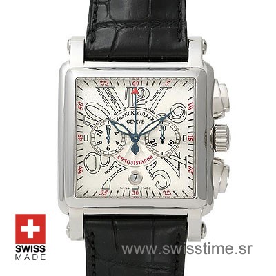 Franck Muller King Conquistador Cortez Chrono SS White