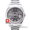 Rolex Datejust 2 Black | Rolex Rhodium Diamond Dial Watch