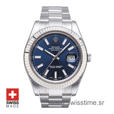 Rolex Datejust II Blue Dial Watch | Swiss Movement Watch