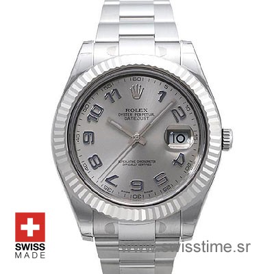 Rolex Oyster Perpetual Datejust 41 Silver | Swiss Replica Watch