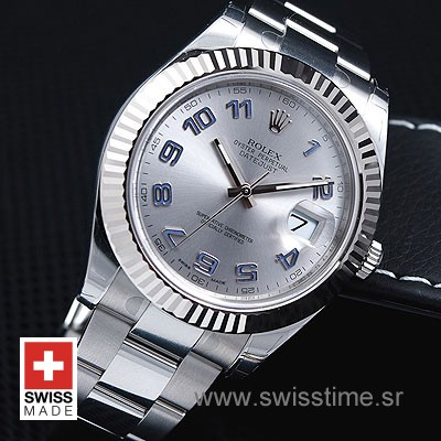 Rolex Datejust II SS Silver Arabic-1451