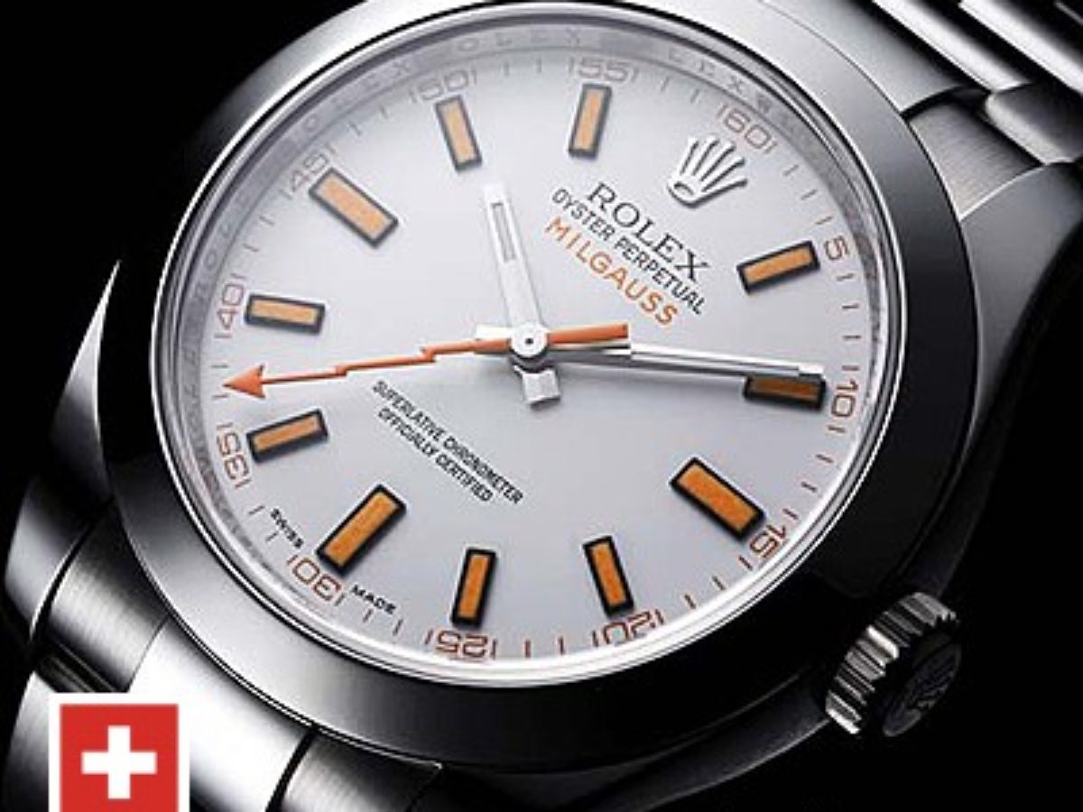 Rolex milgauss bianco sale