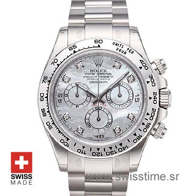 Rolex Cosmograph Daytona White Dial | Diamond Replica Watch