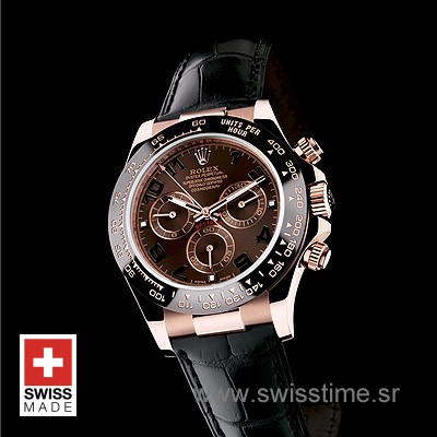 Rolex Daytona Rose Gold Chocolate Dial | Swiss Replica Watch