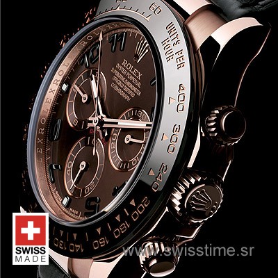 Rolex Daytona Rose Gold Chocolate Dial | Swiss Replica Watch