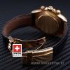 Rolex Daytona Gold Black Dial Brown Leather | Swisstime Watch