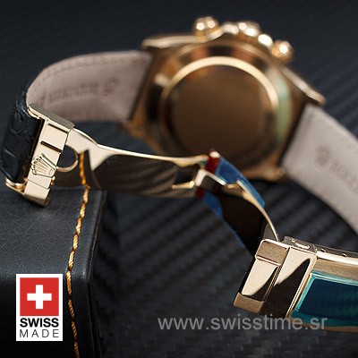 Rolex Daytona Gold Leather Strap | High Quality Replica Watch