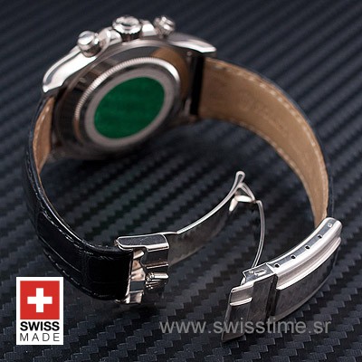 Rolex Daytona Meteorite Dial Leather Strap | Swisstime Watch