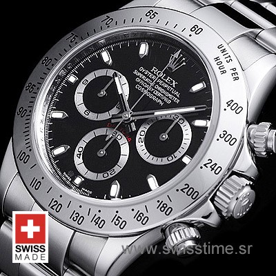Rolex Cosmograph Daytona Black Dial | Swisstime replica Watch