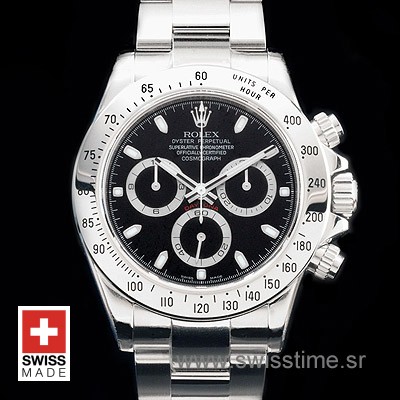 Rolex Cosmograph Daytona Black Dial | Swisstime replica Watch