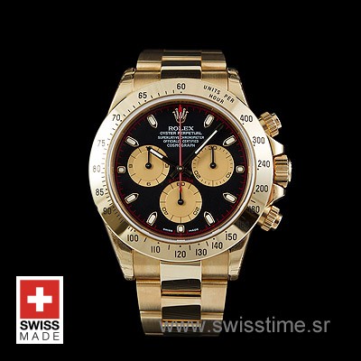 Rolex Cosmograph Daytona Gold Blue Dial | Swisstime Watch