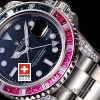 Rolex GMT Master II Blue-Red Ruby SS-1082