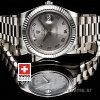 Rolex Day-Date II SS Silver Roman-1285