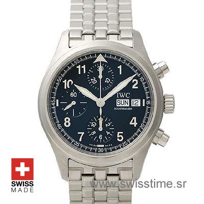 IWC Pilot Spitfire Chronograph Ardoise Dial | Swiss Time Watch