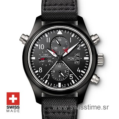 Buy IWC Pilot Double Chronograph top Gun Ceramic | Swisstime