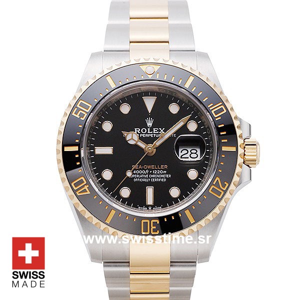 Rolex Sea Dweller Two Tone | 904L Steel & Gold Replica Watch