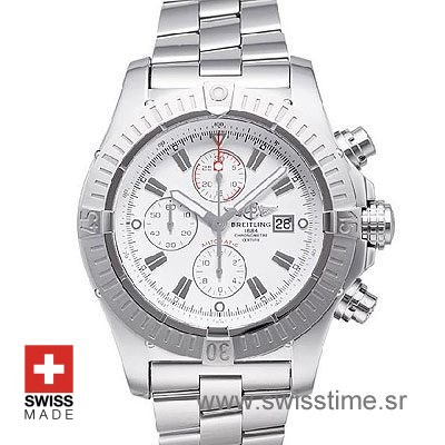 Breitling Super Avenger SS White