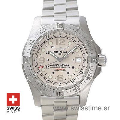 Breitling Superocean Steelfish White Dial Steel Bracelet Watch