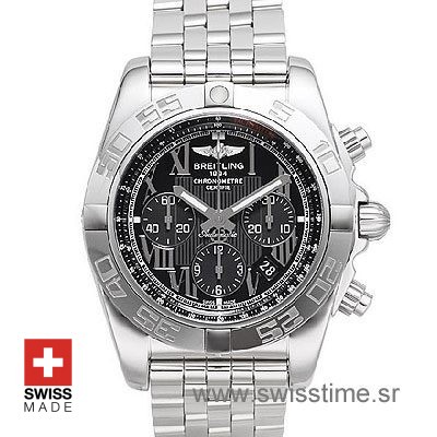 Breitling Chronomat B01 44 Roman Black Dial | Swisstime Watch