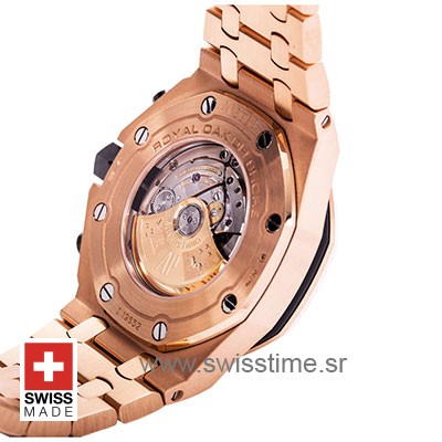 Audemars Piguet Royal Oak Offshore Rose Gold 2014 Pink Dial 42mm Swiss Replica