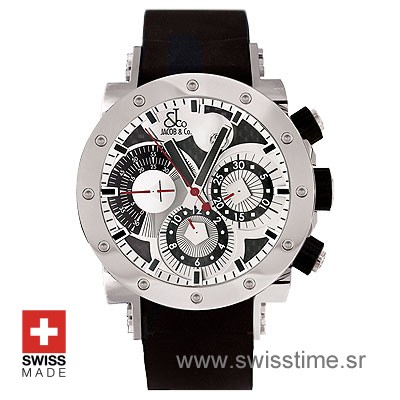 Jacob and Co Epic 2 White Chronograph | Swiss Replica Watch