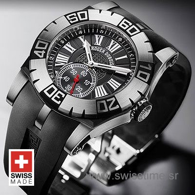 Roger Dubuis Easy Diver Roman Black Dial | Swiss Time Watch