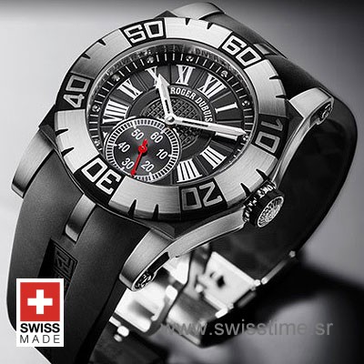 Roger Dubuis Easy Diver Roman Black Dial | Swiss Time Watch