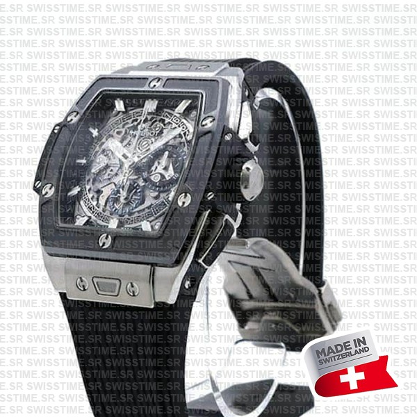 Hublot Spirit Of Bing Bang Titanium Ceramic Bezel Rubber 42mm Ref:642.nm.0170.rx Swiss Made Replica Super Clone