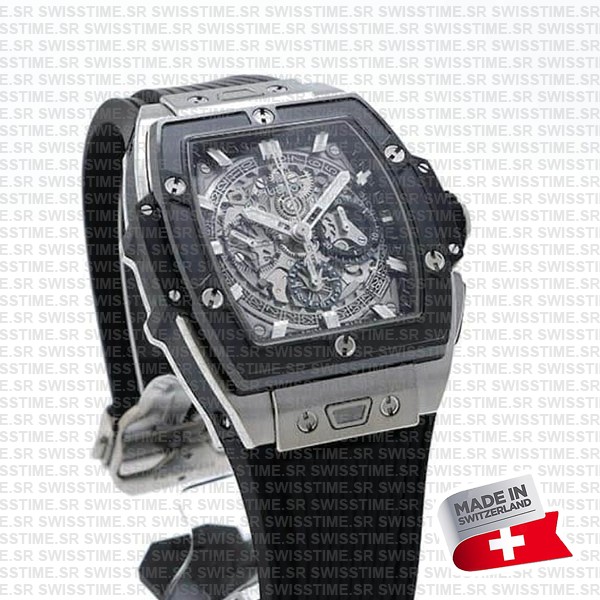Hublot Spirit Of Bing Bang Titanium Ceramic Bezel Rubber 42mm Ref:642.nm.0170.rx Swiss Made Replica Super Clone