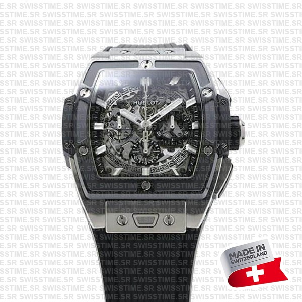 Hublot Spirit Of Bing Bang Titanium Ceramic Bezel Rubber 42mm Ref:642.nm.0170.rx Swiss Made Replica Super Clone