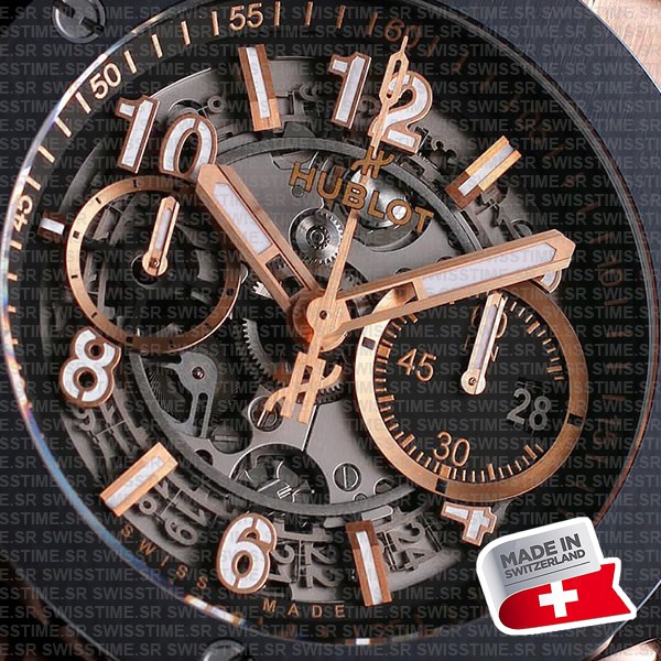 Hublot Bing Bang Unico King Gold Ceramic 44mm Ref:421.om.1180.rx Swiss Replica Super Clone