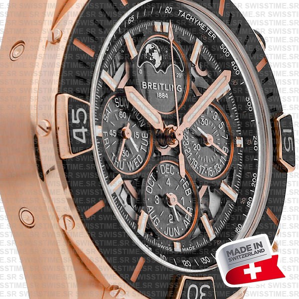 Breitling Super Chronomat B19 Perpetual Calendar 44mm Swiss Made Replica Superclone Ref.rb19301a1g1s1