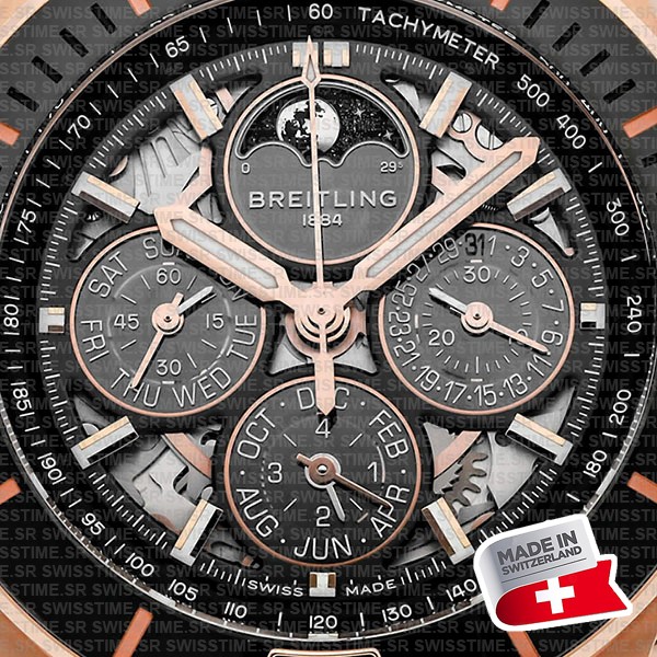 Breitling Super Chronomat B19 Perpetual Calendar 44mm Swiss Made Replica Superclone Ref.rb19301a1g1s1
