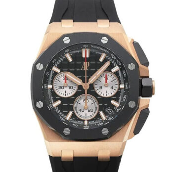 Audemars Piguet Royal Oak Offshore Chronograph 43m Rose Gold Ceramic Black Dial Ref.26420ro.oo.a002ca.01 Swiss Made Replica Super Clone