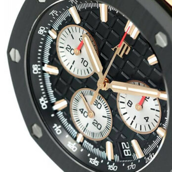 Audemars Piguet Royal Oak Offshore Chronograph 43m Rose Gold Ceramic Black Dial Ref.26420ro.oo.a002ca.01 Swiss Made Replica Super Clone