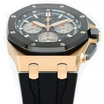 Audemars Piguet Royal Oak Offshore Chronograph 43m Rose Gold Ceramic Black Dial Ref.26420ro.oo.a002ca.01 Swiss Made Replica Super Clone