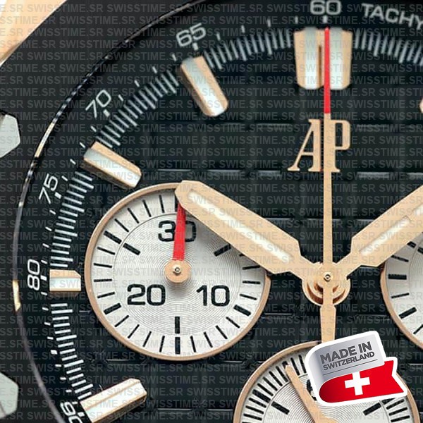 Audemars Piguet Royal Oak Offshore Chronograph 43m Rose Gold Ceramic Black Dial Ref.26420ro.oo.a002ca.01 Swiss Made Replica Super Clone