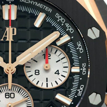 Audemars Piguet Royal Oak Offshore Chronograph 43m Rose Gold Ceramic Black Dial Ref.26420ro.oo.a002ca.01 Swiss Made Replica Super Clone