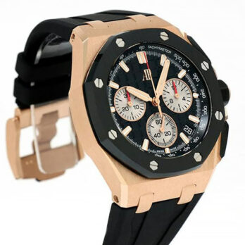 Audemars Piguet Royal Oak Offshore Chronograph 43m Rose Gold Ceramic Black Dial Ref.26420ro.oo.a002ca.01 Swiss Made Replica Super Clone