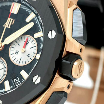 Audemars Piguet Royal Oak Offshore Chronograph 43m Rose Gold Ceramic Black Dial Ref.26420ro.oo.a002ca.01 Swiss Made Replica Super Clone