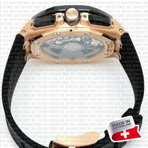 Audemars Piguet Royal Oak Offshore Chronograph 43m Rose Gold Ceramic Black Dial Ref.26420ro.oo.a002ca.01 Swiss Made Replica Super Clone