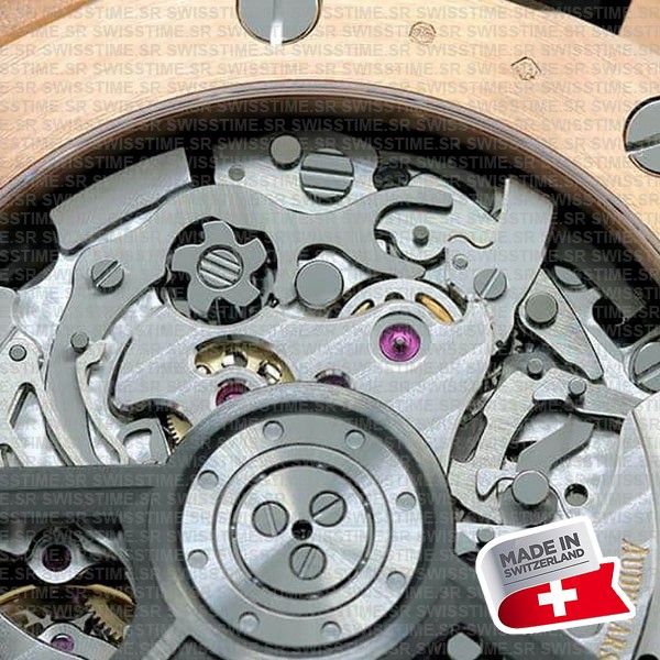 Audemars Piguet Royal Oak Offshore Chronograph 43m Rose Gold Ceramic Black Dial Ref.26420ro.oo.a002ca.01 Swiss Made Replica Super Clone