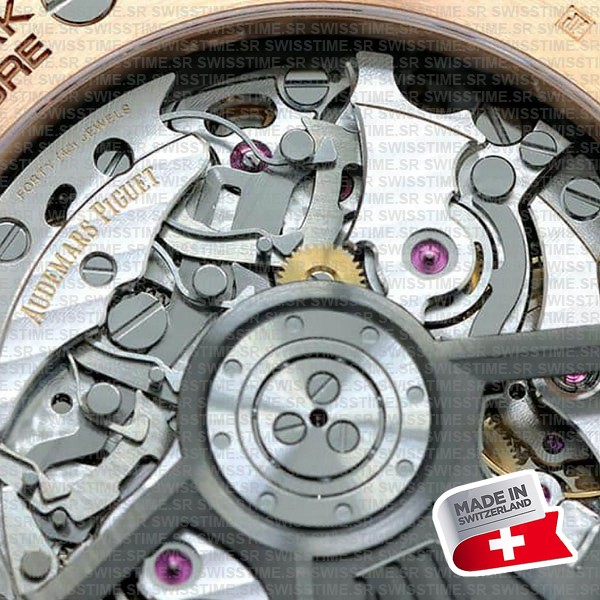 Audemars Piguet Royal Oak Offshore Chronograph 43m Rose Gold Ceramic Black Dial Ref.26420ro.oo.a002ca.01 Swiss Made Replica Super Clone