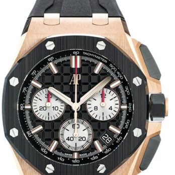 Audemars Piguet Royal Oak Offshore Chronograph 43m Rose Gold Ceramic Black Dial Ref.26420ro.oo.a002ca.01 Swiss Made Replica Super Clone