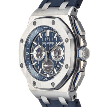 Audemars Piguet Royal Oak Offshore Chronograph Titanium 42mm Blue Dial Rubber Strap Swiss Made Replica Super Clone