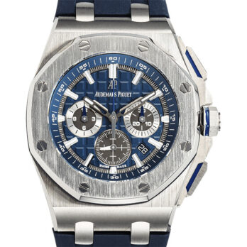 Audemars Piguet Royal Oak Offshore Chronograph Titanium 42mm Blue Dial Rubber Strap Swiss Made Replica Super Clone