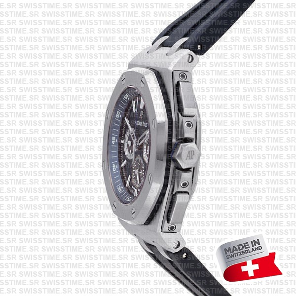Audemars Piguet Royal Oak Offshore Chronograph Titanium 42mm Blue Dial Rubber Strap Swiss Made Replica Super Clone