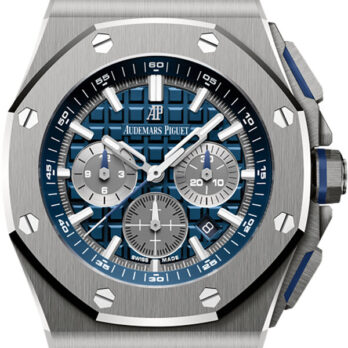 Audemars Piguet Royal Oak Offshore Chronograph Titanium 42mm Blue Dial Rubber Strap Swiss Made Replica Super Clone