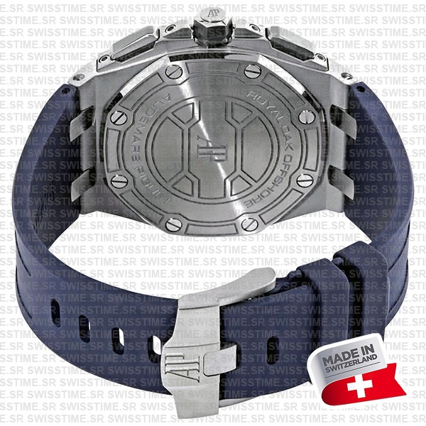 Audemars Piguet Royal Oak Offshore Chronograph Titanium 42mm Blue Dial Rubber Strap Swiss Made Replica Super Clone