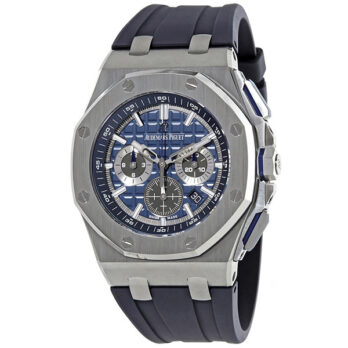 Audemars Piguet Royal Oak Offshore Chronograph Titanium 42mm Blue Dial Rubber Strap Swiss Made Replica Super Clone